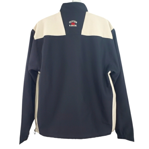 Cutter & Buck Light Weight Jacket Size M Black Tan CB Wind Tec - Picture 2 of 8